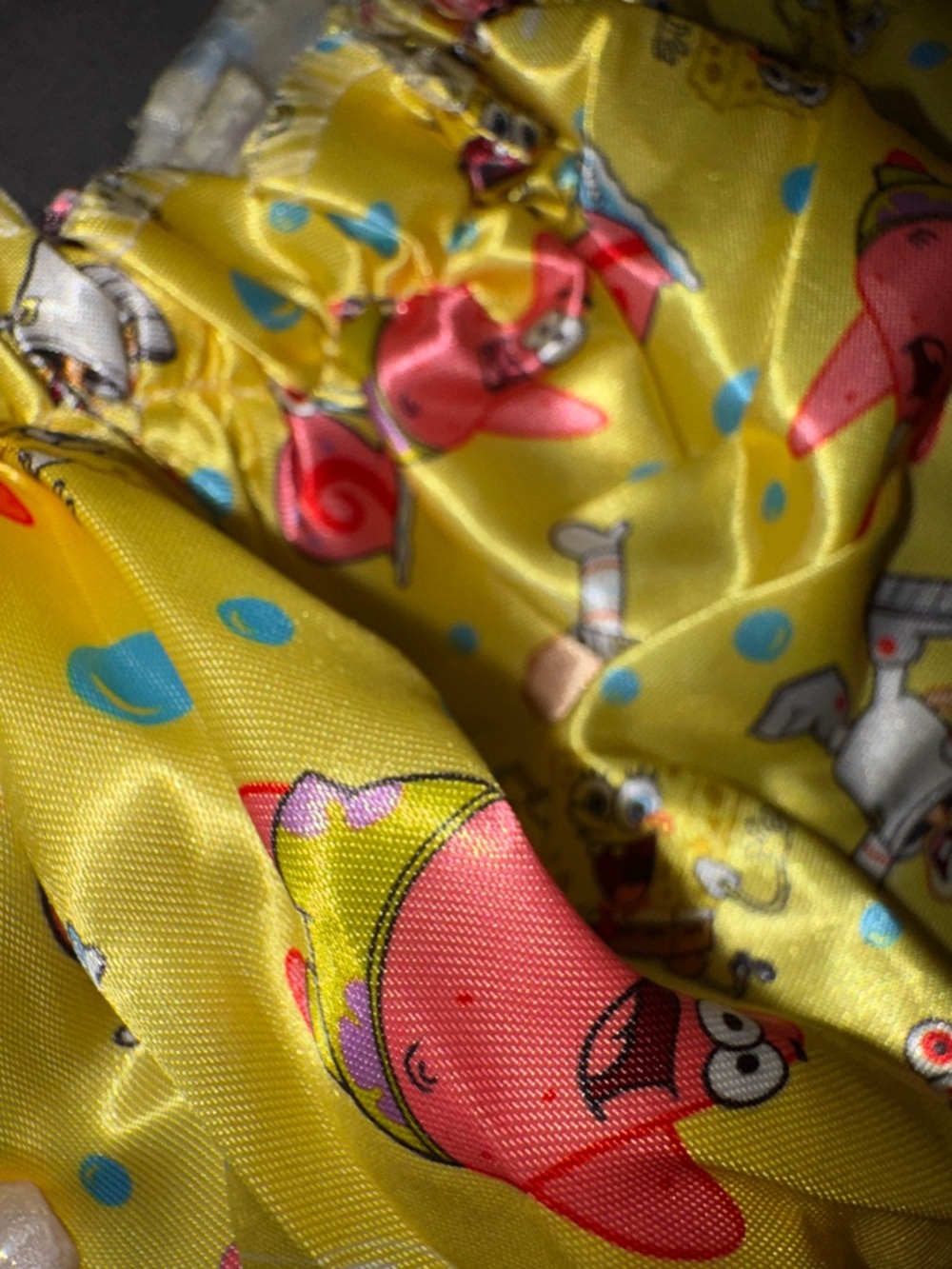 SpongeBob SquarePants- NWT Patterned Satin Shower Cap/Bonnet - Picture 7 of 11